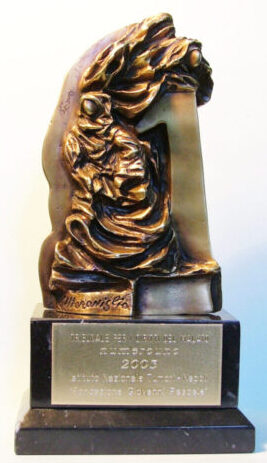 Trofeo in bronzo NUMEROUNO anno 2003